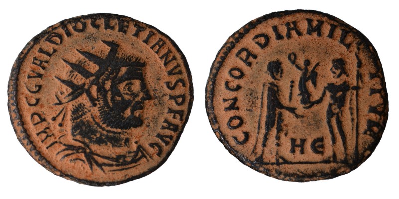 Diocletian Antoninianus. Heraclea, AD 295/296. 
Obv: AE, IMP C C VAL DIOCLETIAN...