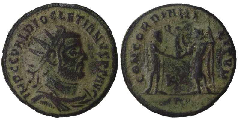 Diocletian, (AD. 284 - 305)
AE-Antoninianus, Cyzicus, Vs .: IMP C C VAL DIOCLET...