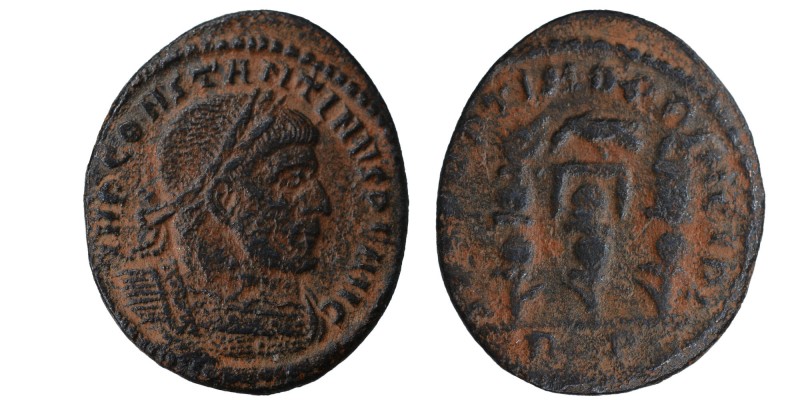 Constantinus I the Great AD 306-337. Rome
Follis Æ, IMP CONSTANTINVS P F AVG, d...