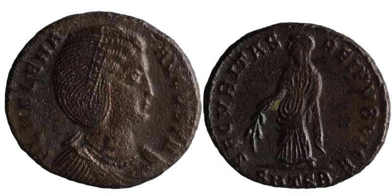 Helena, mother of Constantine I AD 328-329. Uncertain mint
Follis Æ, FL HELENA ...