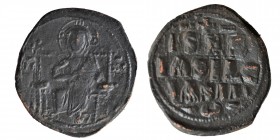 Anonym circa AD 1042-1055. 
Attributed to Constantine IX. Byzantine. Follis Æ, Condition fine. 9 gr. 30.5 mm.