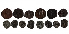 7 pieces,Byzantine and armenian coins, as seen