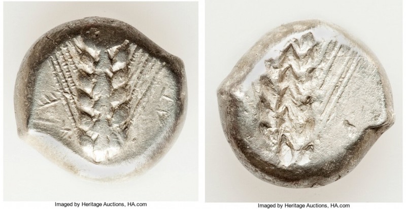 LUCANIA. Metapontum. Ca. 470-440 BC. AR stater (15mm, 7.83 gm, 6h). VF. ME-TA (T...