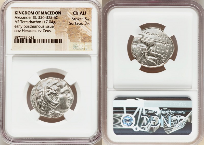 MACEDONIAN KINGDOM. Alexander III the Great (336-323 BC). AR tetradrachm (25mm, ...