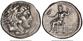 MACEDONIAN KINGDOM. Alexander III the Great (336-323 BC). AR tetradrachm (27mm, 1h). NGC Choice VF. Late lifetime issue of Sidon, dated Civic Year 10 ...