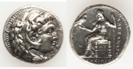 MACEDONIAN KINGDOM. Alexander III the Great (336-323 BC). AR tetradrachm (26mm, 16.69 gm, 7h). About XF. Early posthumous issue of 'Babylon', ca. 323-...