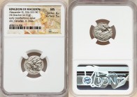 MACEDONIAN KINGDOM. Alexander III the Great (336-323 BC). AR drachm (18mm, 4.21 gm, 8h). NGC MS 4/5 - 5/5. Posthumous issue of Lampsacus, ca. 310-301 ...