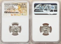 MACEDONIAN KINGDOM. Alexander III the Great (336-323 BC). AR drachm (18mm, 4.24 gm, 12h). NGC Choice AU 5/5 - 5/5. Posthumous issue of Abydus, ca. 310...