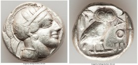 ATTICA. Athens. Ca. 440-404 BC. AR tetradrachm (24mm, 17.12 gm, 1h). Choice Fine. Mid-mass coinage issue. Head of Athena right, wearing crested Attic ...
