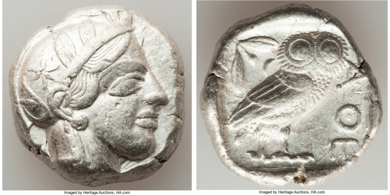 ATTICA. Athens. Ca. 440-404 BC. AR tetradrachm (24mm, 17.16 gm, 6h). VF. Mid-mas...