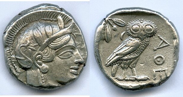 ATTICA. Athens. Ca. 440-404 BC. AR tetradrachm (25mm, 17.20 gm, 9h). Choice XF. ...