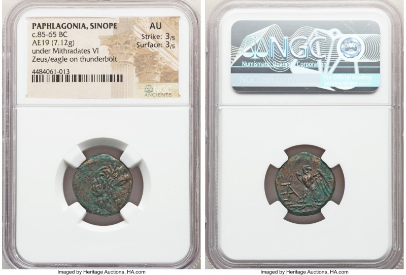PAPHLAGONIA. Sinope. Time of Mithradates VI (ca. 85-65 BC). AE (19mm,7.12gm 12h)...