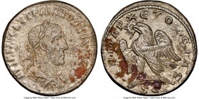 SYRIA. Antioch. Trajan Decius (AD 249-251). BI tetradrachm (27mm, 11.77 gm, 6h). NGC MS 4/5 - 3/5 3rd issue, 3rd officina, AD 250-251. AYT K Γ MЄ KY T...