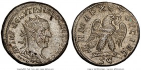 SYRIA. Antioch. Trajan Decius (AD 249-251). BI tetradrachm (25mm, 13.60 gm, 6h). NGC Choice AU 5/5 - 4/5. 3rd officina, AD 250-251. AYT K Γ MЄ KY TPAI...