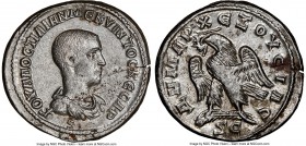 SYRIA. Antioch. Hostilian, as Caesar (AD 251). BI tetradrachm (27mm, 11.47 gm, 6h). NGC AU 4/5 - 4/5. 6th officina, AD 250-251. Γ OYAΛ OCTIΛIAN MЄ KYI...