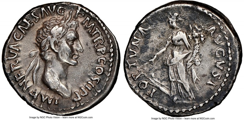Nerva (AD 96-98). AR denarius (19mm, 3.42 gm, 7h). NGC Choice XF 5/5 - 2/5. Rome...