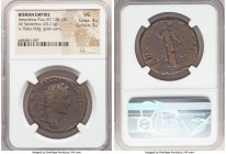 Antoninus Pius, as Augustus (AD 138-161). AE sestertius (32mm, 25.21 gm, 5h). NGC VG 4/5 - 3/5. Rome, AD 151-152. IMP CAES T AEL HADR AN-TONINVS AVG P...