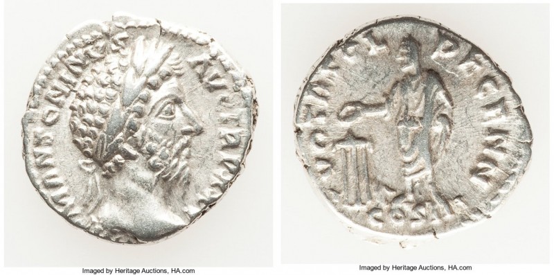 Marcus Aurelius (AD 161-180). AR denarius (19mm, 3.58 gm, 6h). VF. Rome, AD 170-...
