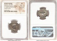 Pupienus (AD 238). AR denarius (22mm, 4.81 gm, 6h). NGC AU 5/5 - 4/5, Fine Style. Rome. IMP CAES M CLOD PVPIENVS AVG, radiate, draped, cuirassed bust ...