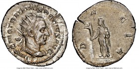 Trajan Decius (AD 249-251). AR antoninianus (25mm, 4.47 gm, 12h). NGC MS 5/5 - 4/5. Rome. IMP C M Q TRAIANVS DECIVS AVG, radiate, cuirassed bust of Tr...