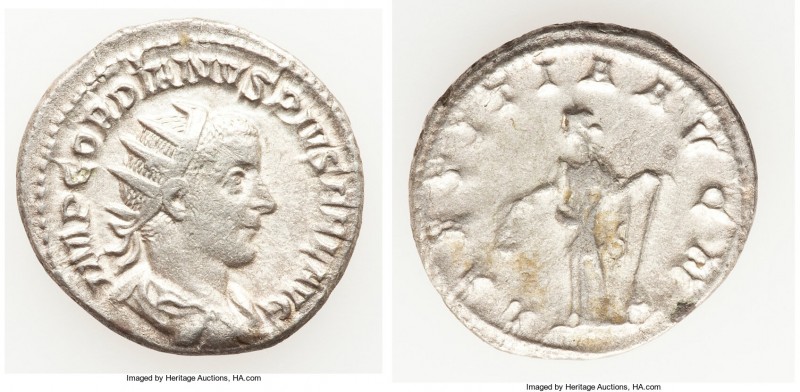 Gordian III (AD 238-244). AR antoninianus (22mm, 4.32 gm, 12h). Choice VF. Rome,...