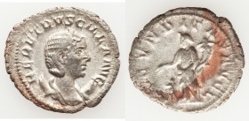 Herennia Etruscilla (AD 249-253). AR antoninianus (24mm, 3.42 gm, 5h). About VF Rome. HER ETRVSCILLA AVG, draped bust of Herennia Etruscilla right on ...