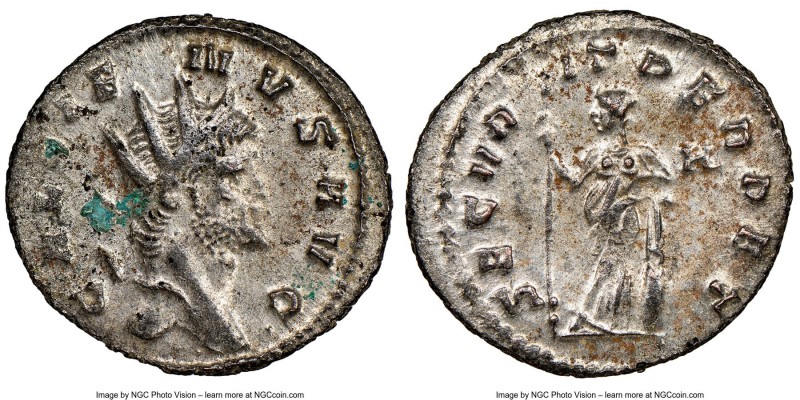 Gallienus, sole reign (AD 253-268). BI antoninianus (22mm, 6h). NGC AU, Silverin...