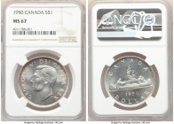 George VI Dollar 1950 MS67 NGC, Royal Canadian mint, KM46.

HID09801242017

© 2020 Heritage Auctions | All Rights Reserve