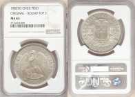 Republic Peso "Round Top 3" 1883-So MS63 NGC, Santiago mint, KM142.1. Round Top 3 variety. 

HID09801242017

© 2020 Heritage Auctions | All Rights...