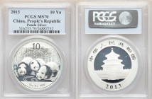 People's Republic 5-Piece Lot of Certified silver Panda 10 Yuan (1 oz) 2013 MS70 PCGS, KM-Unl. Sold as is, no returns

HID09801242017

© 2020 Heri...
