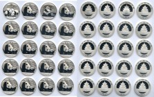 People's Republic 20-Piece Lot of Uncertified Assorted silver Panda 10 Yuan (1 oz) UNC, Lot includes (16) 2011 10 Yuan, (1) 2013 10 Yuan and (1) 2014 ...
