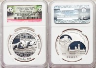 People's Republic 10-Piece Lot of silver Proof "Smithsonian Institution - Mei Xiang and Tian Tian" One Ounce Panda Medals 2014 PR69 Ultra Cameo NGC, K...