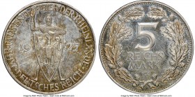 Weimar Republic Proof "Rhineland" 5 Mark 1295-F PR63 Cameo NGC, Stuttgart mint, KM47. Commemorates the 1000th year of the Rhineland. From the Amsterda...
