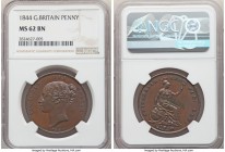 3-Piece Lot of Certified Assorted Pennies NGC, 1) Victoria Penny 1844 - MS62 Brown, KM739, S-3948 2) Victoria Penny 1887 - MS62 Brown, KM755 3) Edward...