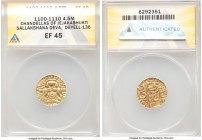 Chandellas of Jejakabhukti. Sallakshana Deva gold 4-1/2 Masha (Dinar) ND (1100-1110) XF45 ANACS, Zeno-253220, Mitch-403. 

HID09801242017

© 2020 ...