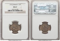 British Colony. Edward VII Farthing (1/4 Penny) 1910 MS67 NGC, KM21.

HID09801242017

© 2020 Heritage Auctions | All Rights Reserve