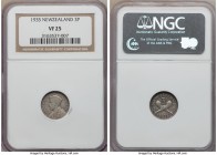 George V 3 Pence 1935 VF25 NGC, KM1. Mintage: 40,000. Key date and lowest mintage of type. 

HID09801242017

© 2020 Heritage Auctions | All Rights...