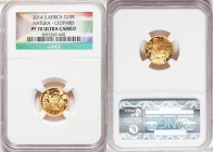 Republic 2-Piece Lot of Certified gold Proof "Leopard" Rands 2014 PR70 Ultra Cameo NGC, KM-Unl. Includes 10 and 20 Rand. Sold as is, no returns.

HI...