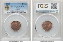 Isabel II 2 Maravedis 1842 MS65 Red and Brown PCGS, Segovia mint (aqueduct mintmark), KM532.4.

HID09801242017

© 2020 Heritage Auctions | All Rig...