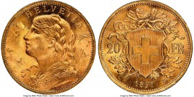 Confederation gold 20 Francs 1897-B MS67 NGC, Bern mint, KM35.1. AGW 0.1867 oz. 

HID09801242017

© 2020 Heritage Auctions | All Rights Reserve