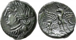 CELTIC, Northwest Gaul. Carnutes. Vandiilos, circa 50-30 BC. AE (Bronze, 16 mm, 4.11 g, 1 h). Celticized draped female bust to left. Rev. VANDIILOS Ea...