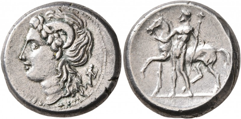 CAMPANIA. Nuceria Alfaterna. Circa 250-225 BC. Didrachm or Nomos (Silver, 20 mm,...