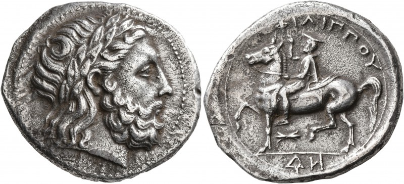 KINGS OF MACEDON. Philip II, 359-336 BC. Tetradrachm (Silver, 28 mm, 14.09 g, 7 ...