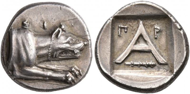 ARGOLIS. Argos. Circa 330-270 BC. Triobol (Silver, 15 mm, 2.71 g, 8 h). Forepart...