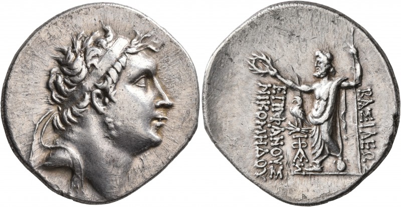 KINGS OF BITHYNIA. Nikomedes IV Philopator, 94-74 BC. Tetradrachm (Silver, 31 mm...