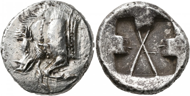DYNASTS OF LYCIA. Uncertain dynast, circa 500-480 BC. Stater (Silver, 22 mm, 9.3...