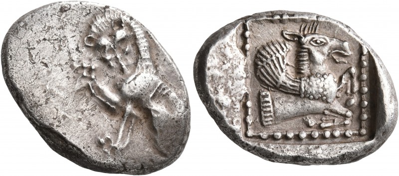 DYNASTS OF LYCIA. Amm... (?), circa 480-460 BC. Stater (Silver, 24 mm, 9.39 g, 9...