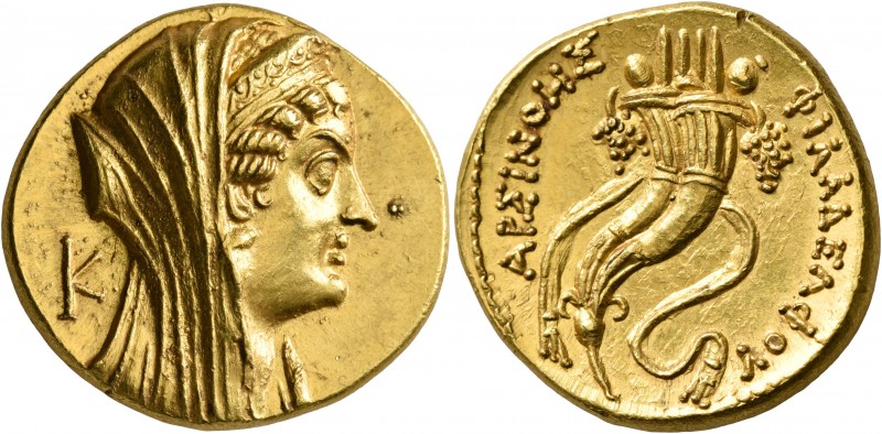 PTOLEMAIC KINGS OF EGYPT. Arsinoe II, wife of Ptolemy II, died 270 BC. Mnaeion o...