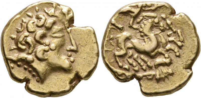 CELTIC, Northwest Gaul. Carnutes. 2nd to early 1st century BC. Stater (Gold, 19 ...