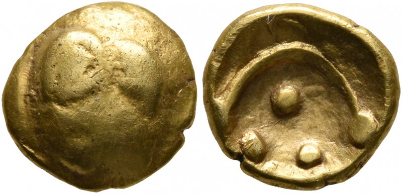 CELTIC, Central Europe. Vindelici. 1st century BC. 1/4 Stater (Gold, 10 mm, 1.88...